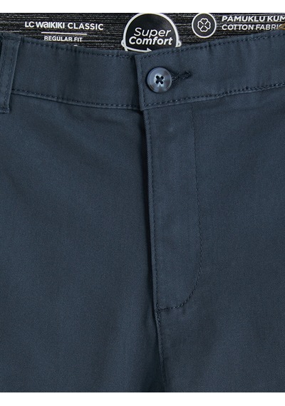 Lcwaıkıkı Classic İndigo Regular Fit Gabardin Erkek Chino Pantolon
