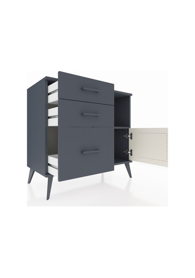 Hyperion Şifonyer Tek Raflı 3 Çekmeceli Tek Kapaklı 88x44x80 Antrasit-aytaşı/antrasit Aytaşı/antrasit Hyperion Şifonyer Tek Raflı 3 Çekmeceli Tek Kapaklı 88x44x80 Antrasit-aytaşı/antrasit Aytaşı/antrasit