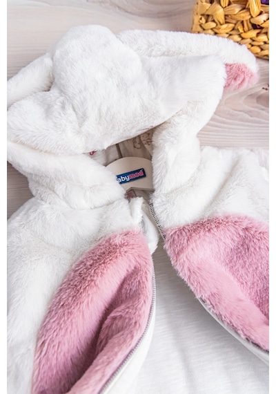 Baby&Kids Tavşan Kulaklı Welsoft Peluş Kız Çocuk Mont (541967969)