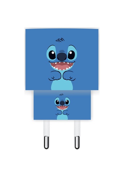 Iphone 20w Şarj Aleti Kaplaması Stitch Şarj Aleti Sticker