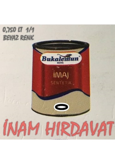 Yağlı Boya - Beyaz Renk 0.75 Lt = 1 Kg Sentetik Yağlı Boya