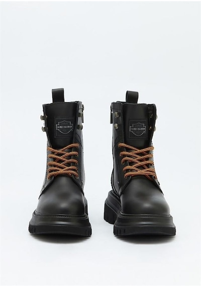 Harley Davidson Dearie Black Deri Kadın Bot 001