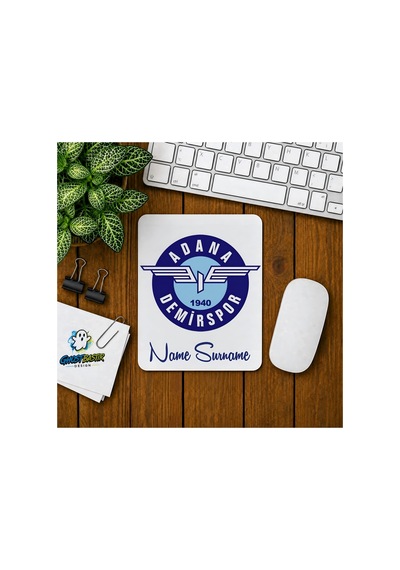 Kişiye Özel Adana Demirspor Baskılı Oyuncu Mousepad 0134