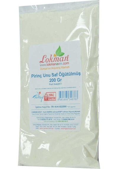 Pirinç Unu Saf Öğütülmüş 200 Gr Paket Diğer