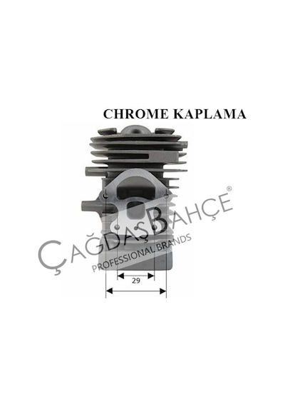 Husqvarna 236 / 240E Jonsered 2238 Chrome Silindir Seti 39 Mm
