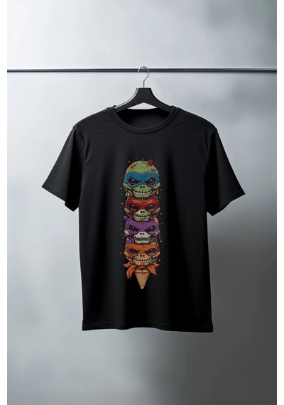 Freedom Storee Unisex Oversize 24/1 Penye Dtf Baskılı Tişört - Dtf151 Çok Renkli