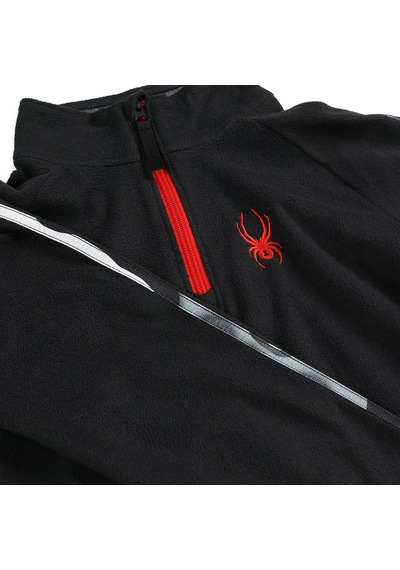 Spyder Spyder Youth Speed 12 Zip Erkek Çocuk Siyah Fleece 10011