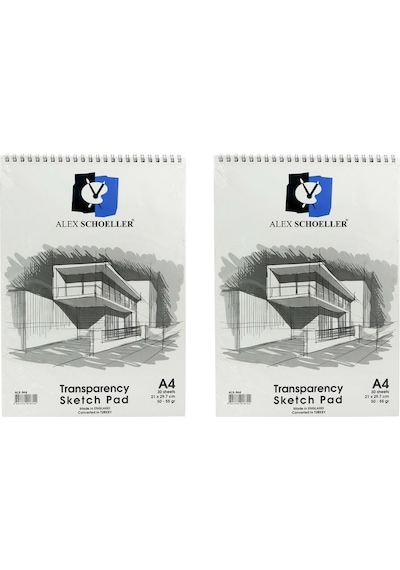 Alex Schoeller Eskiz Blok A4 50-55 Gr Spiralli 30 Lu Alx-864 2'Li
