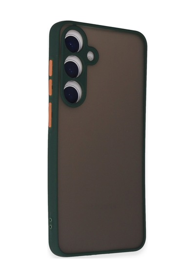 Samsung Uyumlu Galaxy S24 Uyumlu Kılıf Montreal Silikon Kapak - Yeşil