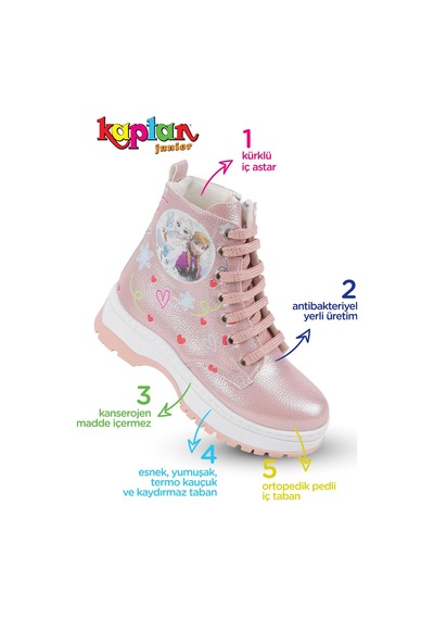 Kaptan Junior Kız Çocuk Botu Ortopedik Içi Kürklü (525089690)