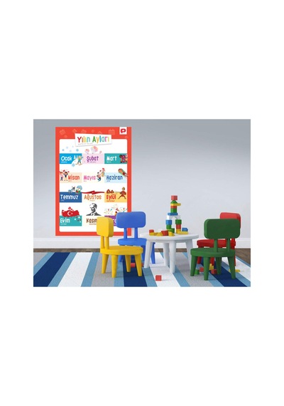 Eğitici Öğretici Türkçe İngilizce Poster Seti Öğretmenler Tasarladı 12 Poster 30x42cm - 906540471