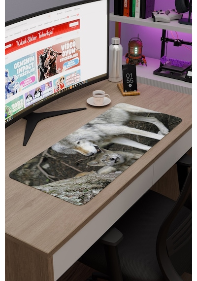 Bozkurt Kaymaz Dikişli Kauçuk Oyuncu Mousepad V3 - 70x30 Xl Gaming Mouse Pad Fare Altlığı
