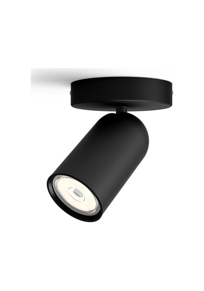 Philips myLiving Pongee Tavan/Duvar Siyah Spot Lamba GU10 Duy (Ampul birlikte verilmez)