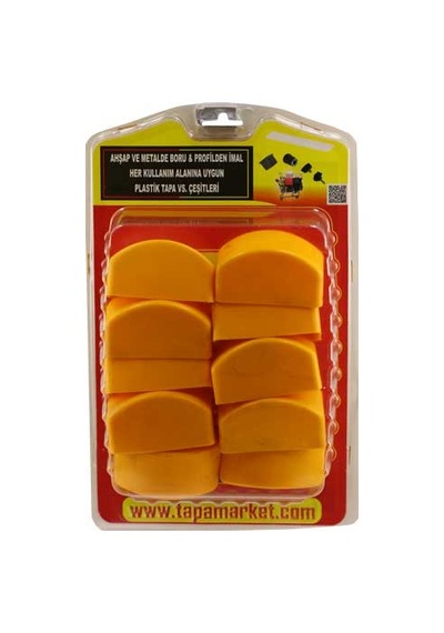 30X60 Plastik Elips Dış Tapa Turuncu