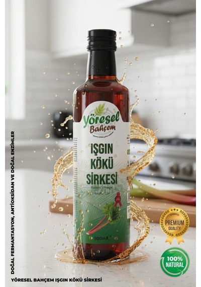 Yöresel Bahçem Işkın Kökü Sirkesi Doğal Fermantasyon 500ml