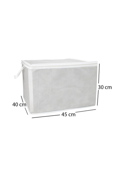 5 Adet Mini Boy Tela Kumaş Kıyafet Hurcu 45x40x30 Cm Gri