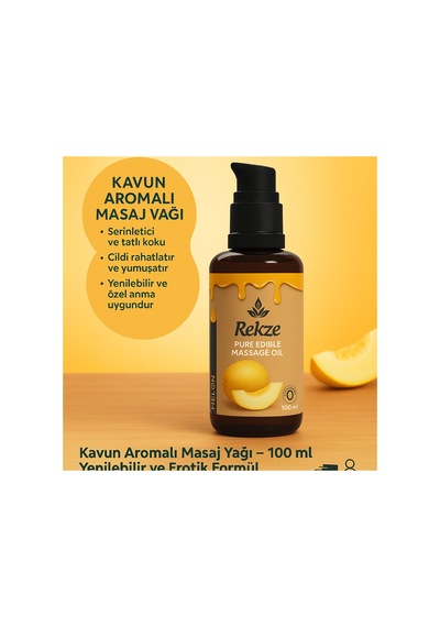 Rekze Aromaterapi Masaj Yağı 100 Ml Gül, Kavun Ve Çikolata Esanslı Rahatlatıcı Yağ - 744367932