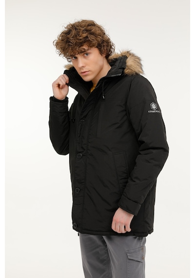 M-sn54 Freddy Coat 2pr Siyah Erkek Uzun Kaban Siyah-100002605