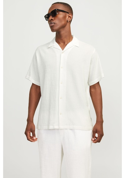 Jack & Jones Jorluke Crınkle Resort Beyaz Erkek Gömlek 000000000102262879 Beyaz