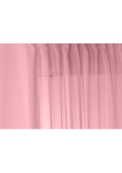 Evdepo Home Pembe Vual Tül Perde Tek Kanat