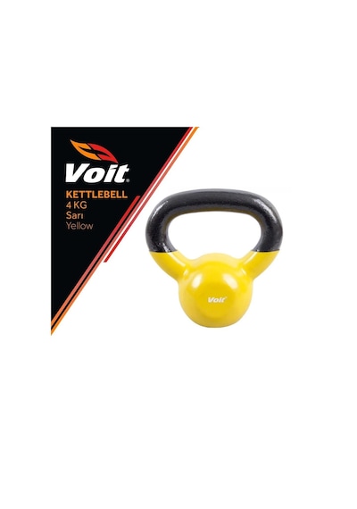 Voit Vinyl Kettlebell 4 KG Sarı