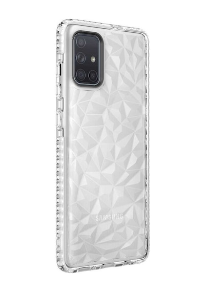 Galaxy A71 Kılıf Zore Buzz Köşeleri Airbagli Prizmatik Tasarım