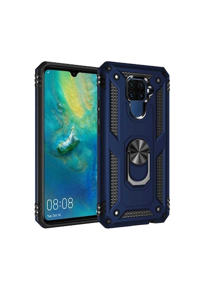 Huawei Mate 30 Lite Kılıf Yüzüklü Zırh Tank Vega