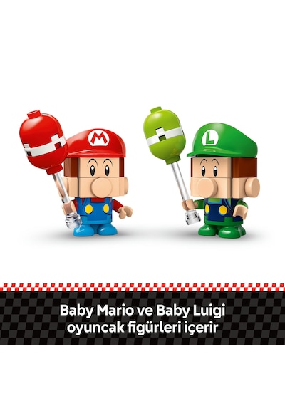 LEGO® Super Mario™: Mario Kart™ – Baby Mario ile Baby Luigi 72034 - 8 Yaş ve Üzeri Çocuklar için Koleksiyonluk Oyuncak Yapım Seti (321P) LEGO® Super Mario™: Mario Kart™ – Baby Mario ile Baby Luigi 72034 - 8 Yaş ve Üzeri Çocuklar için Koleksiyonluk Oyuncak Yapım Seti (321P)