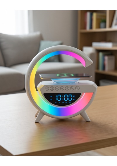Bluetooth Hoparlör Rgb Aydınlatmalı Usb Tf Kart Fm Destekli