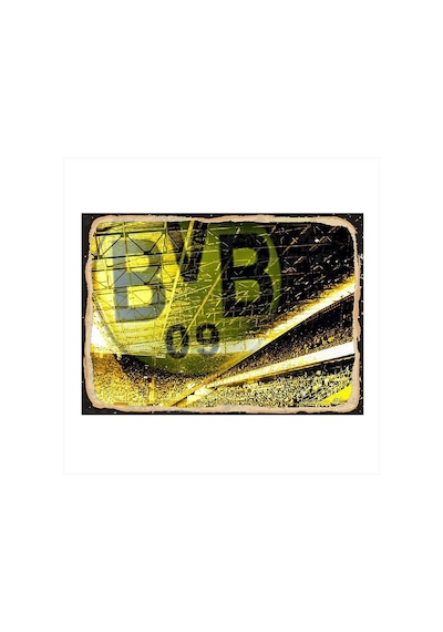Bedeko Borussia Dortmund Modern Ahşap Tablo 25 Cm X 35 Cm