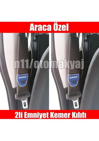 Dacia Dokker Oto Koltuk Deri Emniyet Kemer Aksesuar Kılıfı