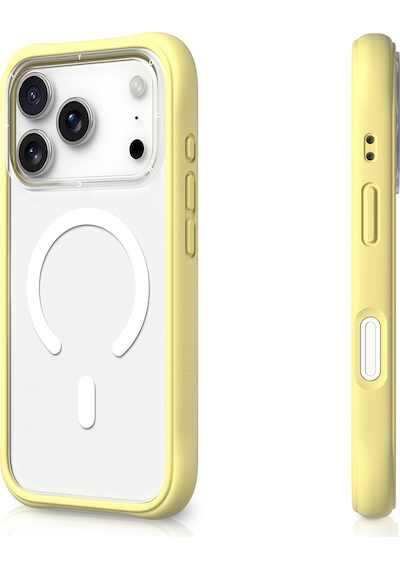 Apple Uyumlu iPhone 17 Pro Max  Kılıf M-safe Şarj Özellikli Airbagli Youngkit Dynamic 2 Serisi Kapak Sarı Sarı