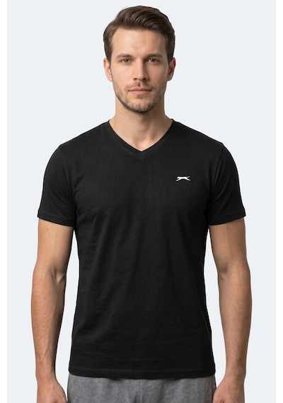 Slazenger Rıvaldo T Erkek Siyah Tişört