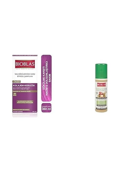 Saç Dökülmesine Karşı Collagen Ve Keratin Içeren Hacim Şampuanı 360 Ml Bioblas Botanic Oils Argan Sıvı Saç Kr Diğer