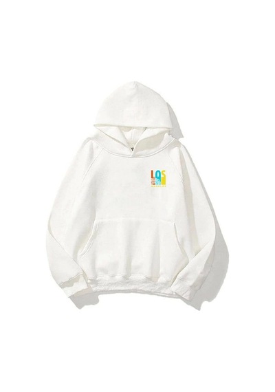 Altamira Unisex Los Angeles Oversize Kapüşonlu Sweatshirt 001