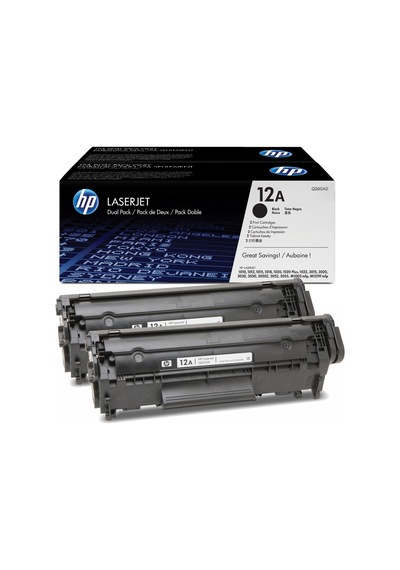 Hp 12Ad-Q2612Ad Siyah Toneri Ikili Paket