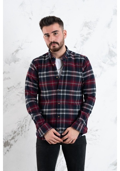 Advante Slimfit Erkek Ekoseli Oduncu Gömlek