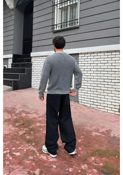 Flaw Basic Baggy Jean Siyah-28419 Siyah