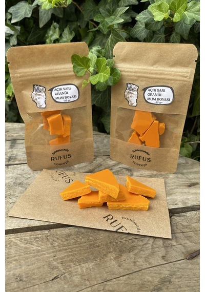 Rufus Concept Açık Sarı Granül Mum Boyası 50 Gr