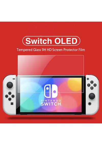 Nintendo Switch Oled Ekran Koruyucu Temperli Cam Premium Pro 9H 2