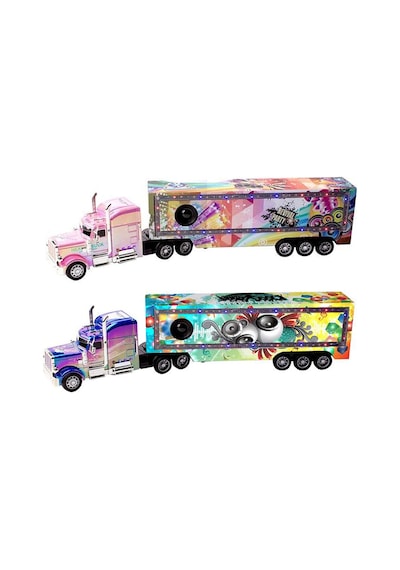 Royal Toys Şarjlı Kumandalı Hoparlör Dorseli Tır Wh8720 Mor Mor