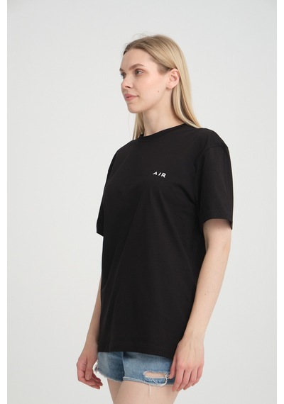 Süperlife Kadın Bisiklet Yaka Regular Fit Baskılı Tişort Spr21yk23 Black Süperlife Kadın Bisiklet Yaka Regular Fit Baskılı Tişort Spr21yk23 Black