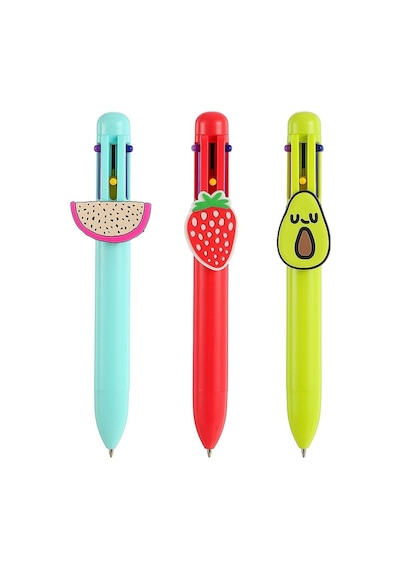 Miniso Meyve Serisi 6 Renkli Çoklu Kalem 124-Pembe
