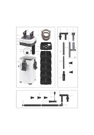 Sobo 905f Uv Lambalı Dış Filtre 9w 1200l/s