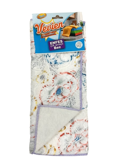 Microfiber Süper Emici Kurulama Bezi 40x50 Cm Mutfak Kurulama Bezi Beyaz