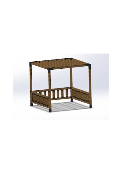 Pergule Pergola Kamelya Montaj Aparatı Köşe