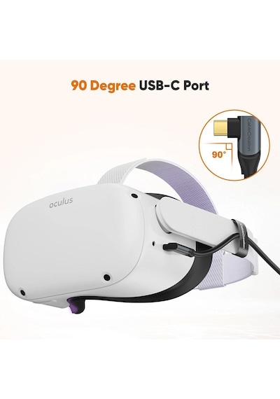 Cablecreation Meta Quest Pro 256gb899-00412-01 Vr Gözlük Uyumlu Type-c To Usb-a Kablo 5m Usb 3.1