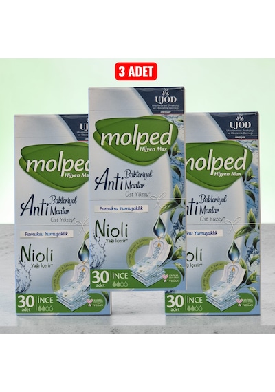 Molped Nioli Hijyen Max İnce Günlük Ped 30'lu