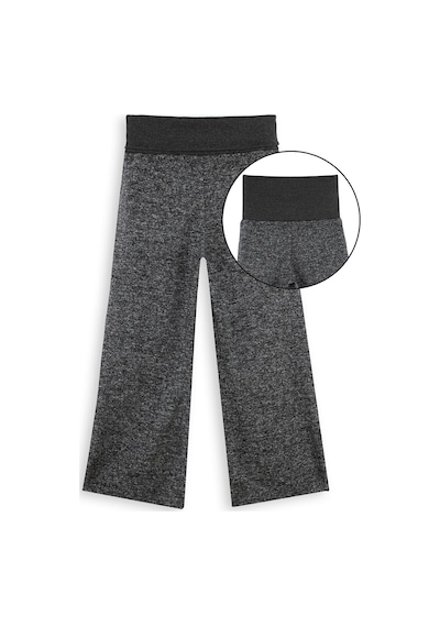 Denokids Kız Çocuk Yumoş Siyah Pantolon Renkli