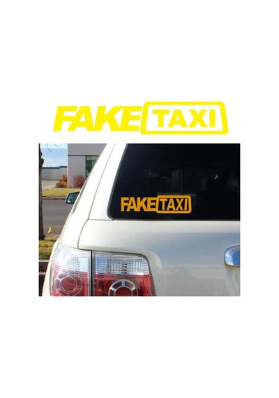Fake Taxi Oto Sticker (1 Adet)